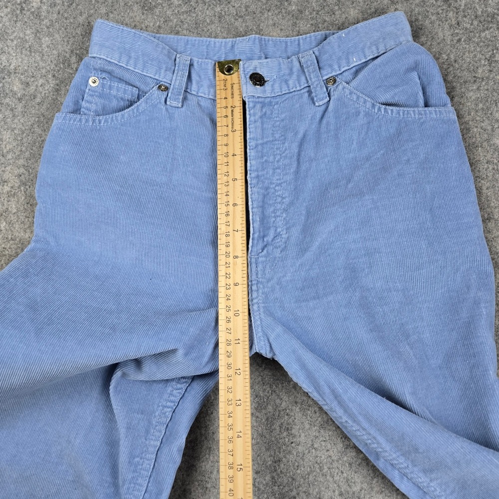 Vtg 80s Levis Corduroy Pants Womens 26x32 Blue High Waist Mom Pastel Chic Boho - Picture 11 of 13